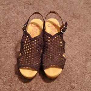 Jellypop Memory Foam Wedge Sandals